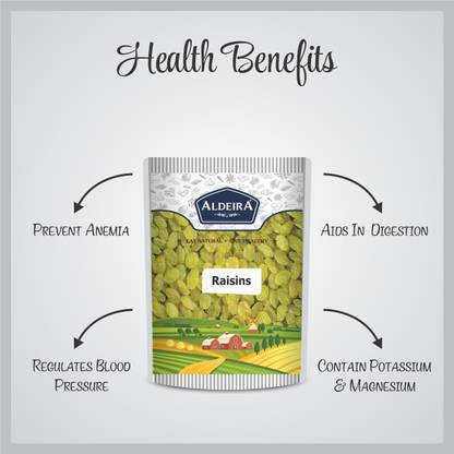 Aldeira Raisin 500gm Pack Dry Fruits Kishmish / Raisins (1 x 500 g)