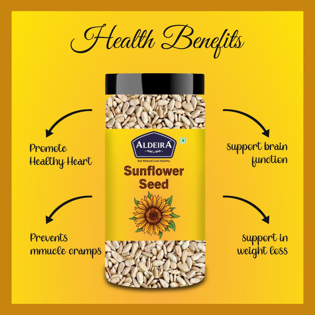 Aldeira Premium Raw Sunflower Seeds – Rich in Vitamin E, Healthy Fats & Antioxidants for Skin & Heart