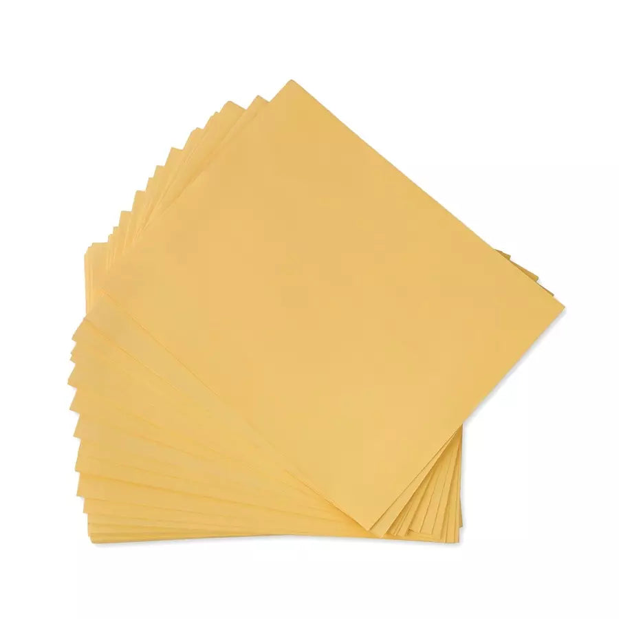 Yellow Laminated Envelopes in 100 GSM (Pack of 50 envelopes)
