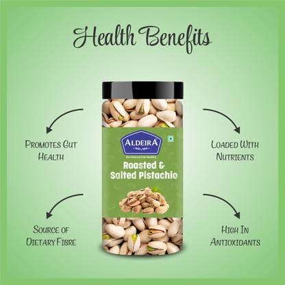 Aldeira Natural Californian Roasted & Salted Pista Pistachios Pack of 2