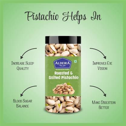 Aldeira Natural Californian Roasted & Salted Pista Pistachios Pack of 2
