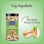 Aldeira Natural Californian Roasted & Salted Pista Pistachios Pack of 2