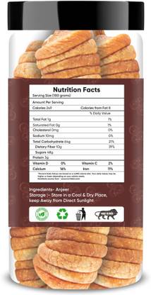 Aldeira Premium Dry Afghani Anjeer / Figs  (1 x 500 g)