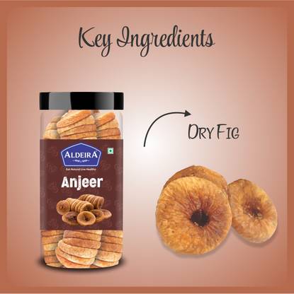 Aldeira Premium Dry Afghani Anjeer / Figs  (1 x 500 g)