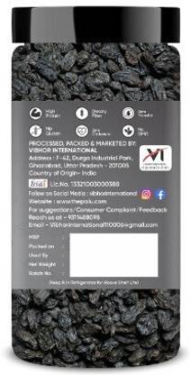 Aldeira Seedless Black Raisin Dry Fruits Kali Kishmish Raisins  Pack of 2