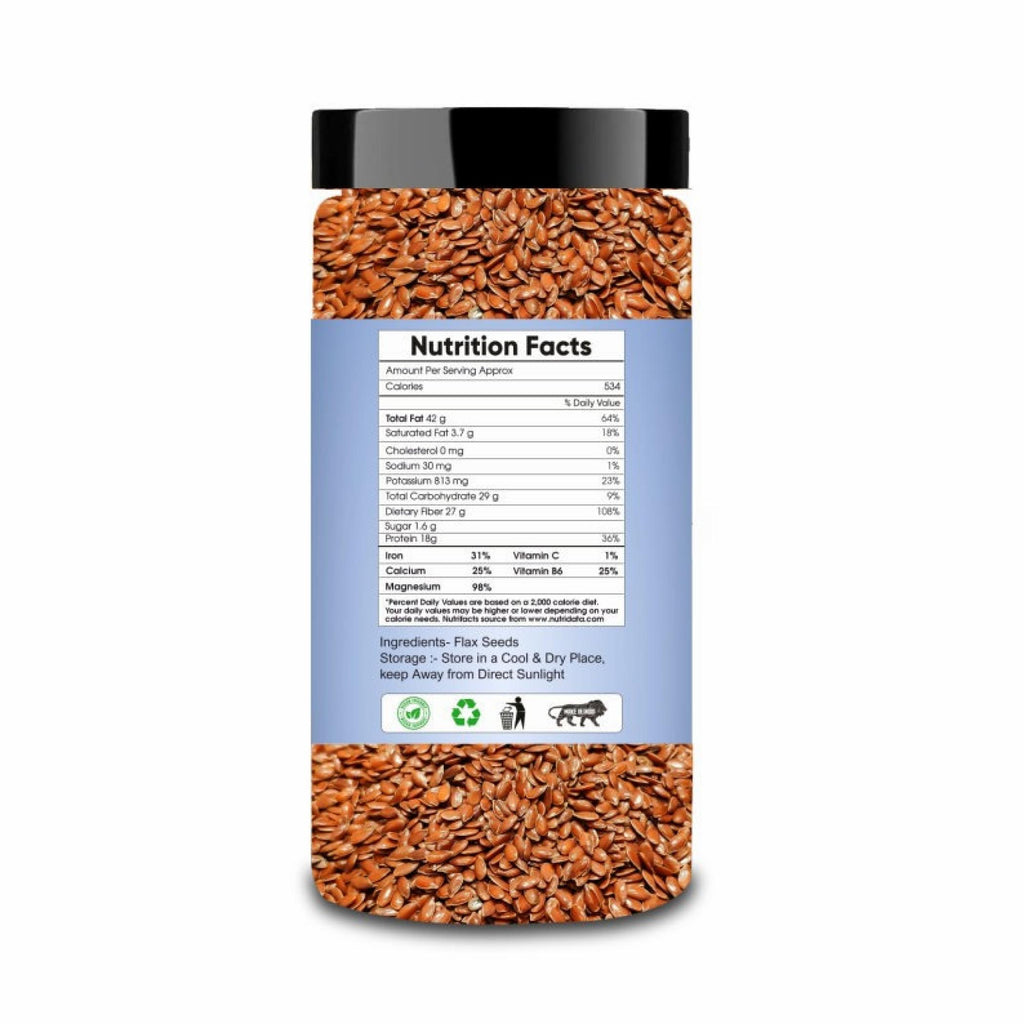 Aldeira Premium Raw Flax Seeds – Rich in Omega-3, Fibre & Protein for Heart Health & Digestion
