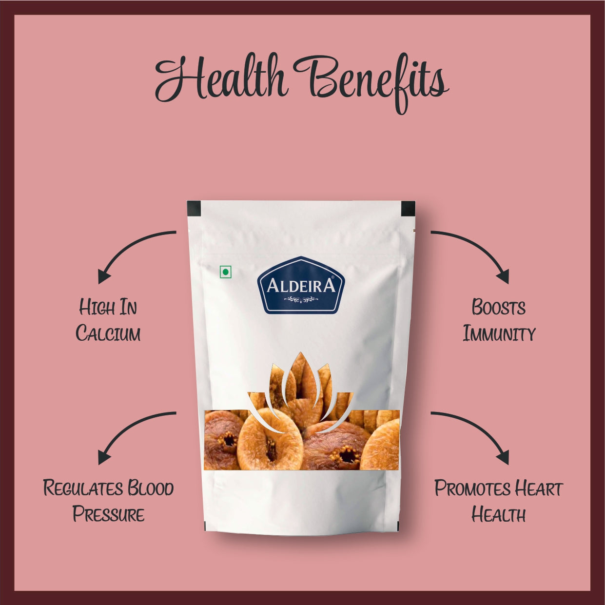 Aldeira Premium Afghani Dried Anjeer Natural Figs Rich in Fiber & Nutrition