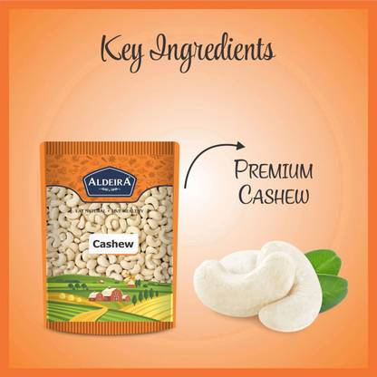 Aldeira Cashew 500gm Pack Dry Fruits Kaju / Cashews (1 x 500 g)