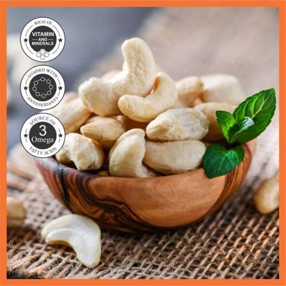 Aldeira Cashew 500gm Pack Dry Fruits Kaju / Cashews (1 x 500 g)