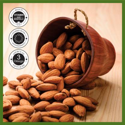 Aldeira Natural California Almonds Dry Fruits Almonds Pack of 2