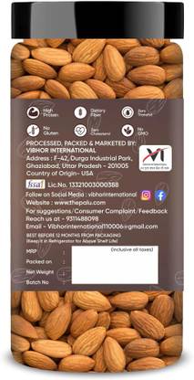 Aldeira Natural California Almonds  Dry Fruits Almonds