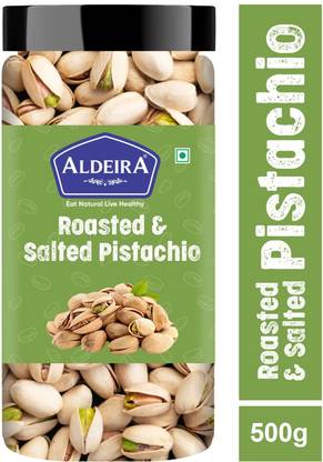 Aldeira Natural Californian Roasted & Salted Pista Pistachios Pack of 2