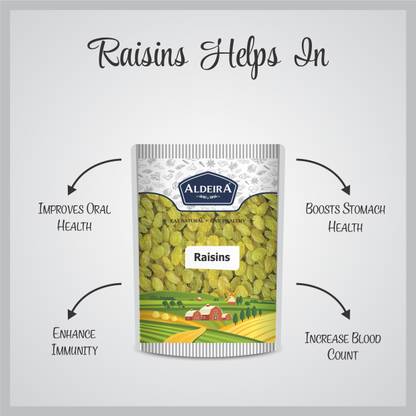 Aldeira Raisin 500gm Pack Dry Fruits Kishmish / Raisins (1 x 500 g)