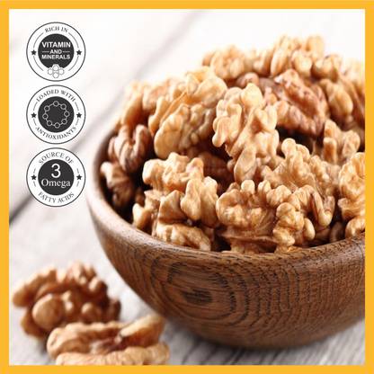 Aldeira Natural Walnut Kernels ( Akhrot Giri ) 500g Pack Walnuts  (1 x 500 g)