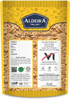 Aldeira Natural Walnut Kernels ( Akhrot Giri ) 500g Pack Walnuts  (1 x 500 g)