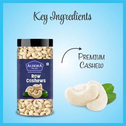 Aldeira Natural Whole Cashew Nuts Kaju 500gm Dry Fruits Cashews (1 x 500 g)