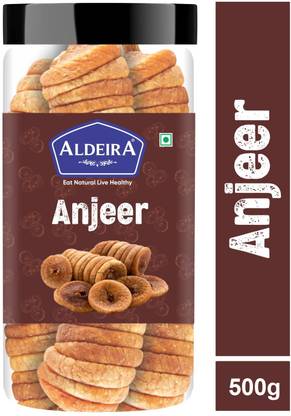 Aldeira Premium Dry Afghani Anjeer / Figs  (1 x 500 g)