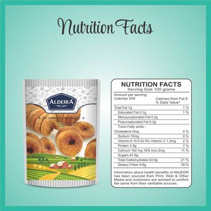 Aldeira Premium Dry Afghani Anjeer Pack Figs