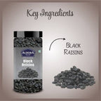 Aldeira Seedless Black Raisin Dry Fruits Kali Kishmish Raisins  Pack of 2
