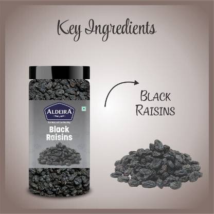 Aldeira Seedless Black Raisin Dry Fruits Kali Kishmish Raisins  Pack of 2
