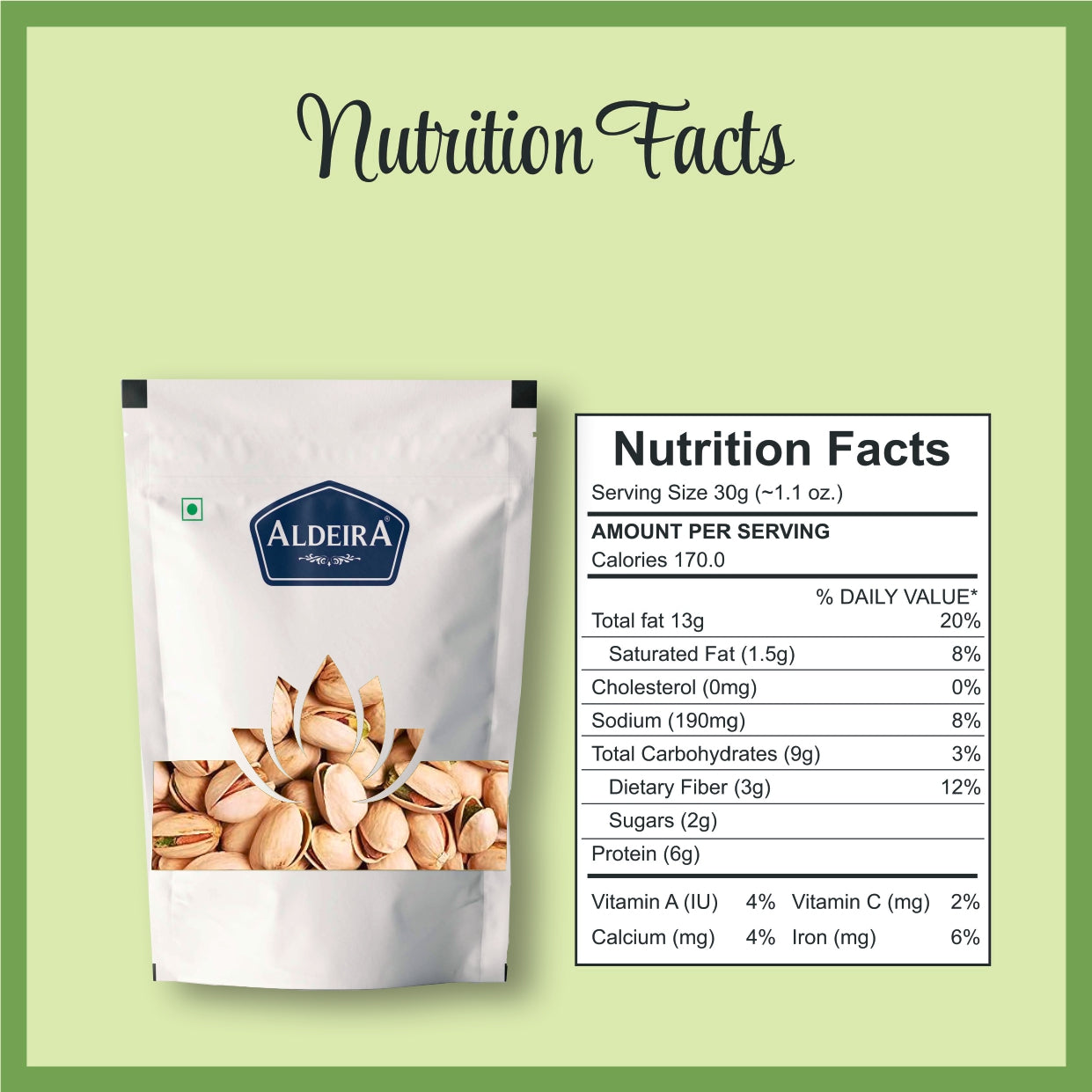 Roasted & Salted Pistachios (Pista) In-Shell | Crunchy, Heart-Healthy Dry Fruit Snack