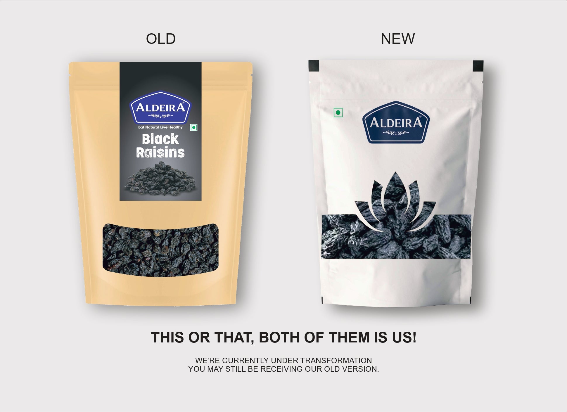Black Raisins (Kali Kishmish) | Sweet, Chewy & Naturally Sun-Dried Healthy Snack Pack of 2