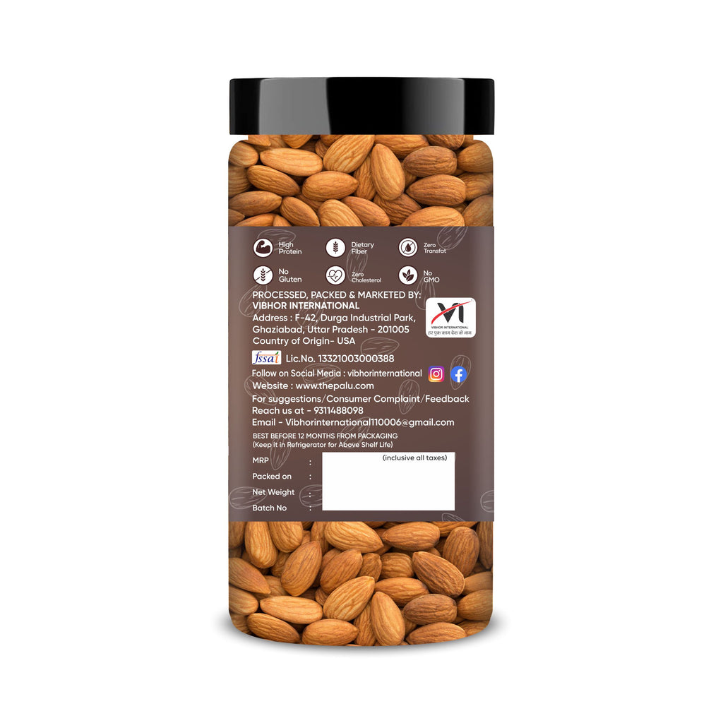 Almonds & Walnut Kernel Jar – Pack of 2 Ideal for Your Daily Meals