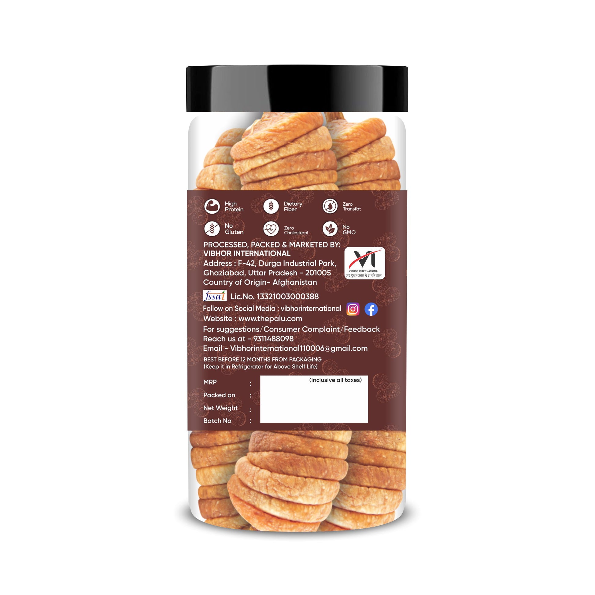 Anjeer (Fig) & Walnut Jar – Dry Fruits Combo Pack of 2 Perfect for Healthy Snacking