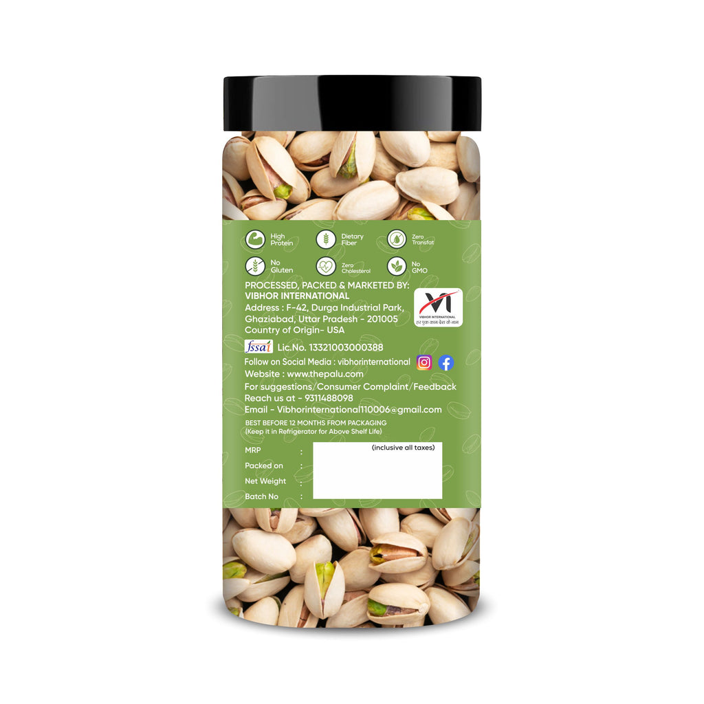 Roasted & Salted Pistachios + Walnut Kernels Jar – Pack of 2 Rich in Healthy Fats, Protein