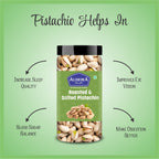 Roasted & Salted Pistachios + Walnut Kernels Jar – Pack of 2 Rich in Healthy Fats, Protein