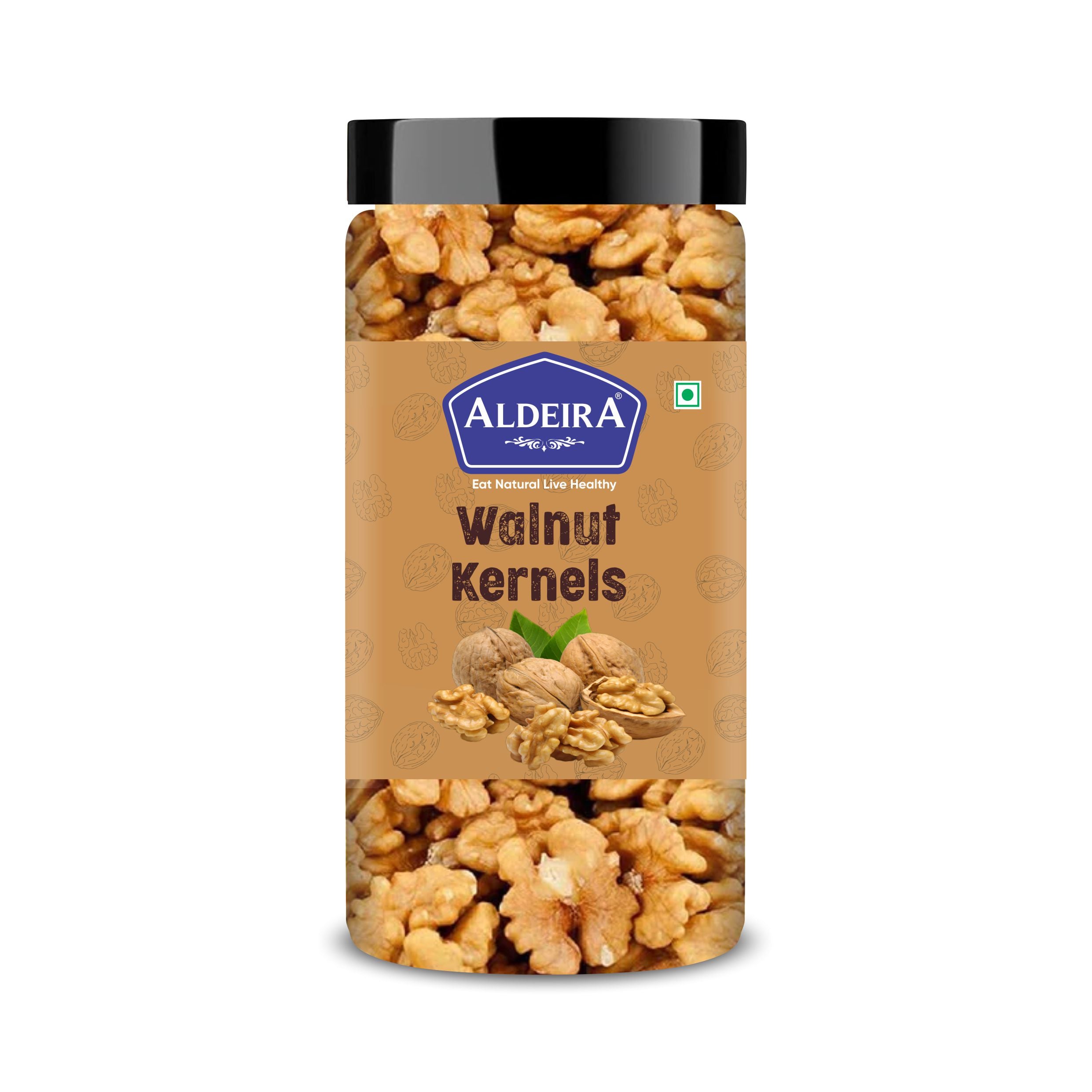 Almonds & Walnut Kernel Jar – Pack of 2 Ideal for Your Daily Meals