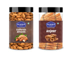 Almonds & Anjeer (Fig) Jar – Pack of 2 –Perfect for Snacking, Baking, or Cooking
