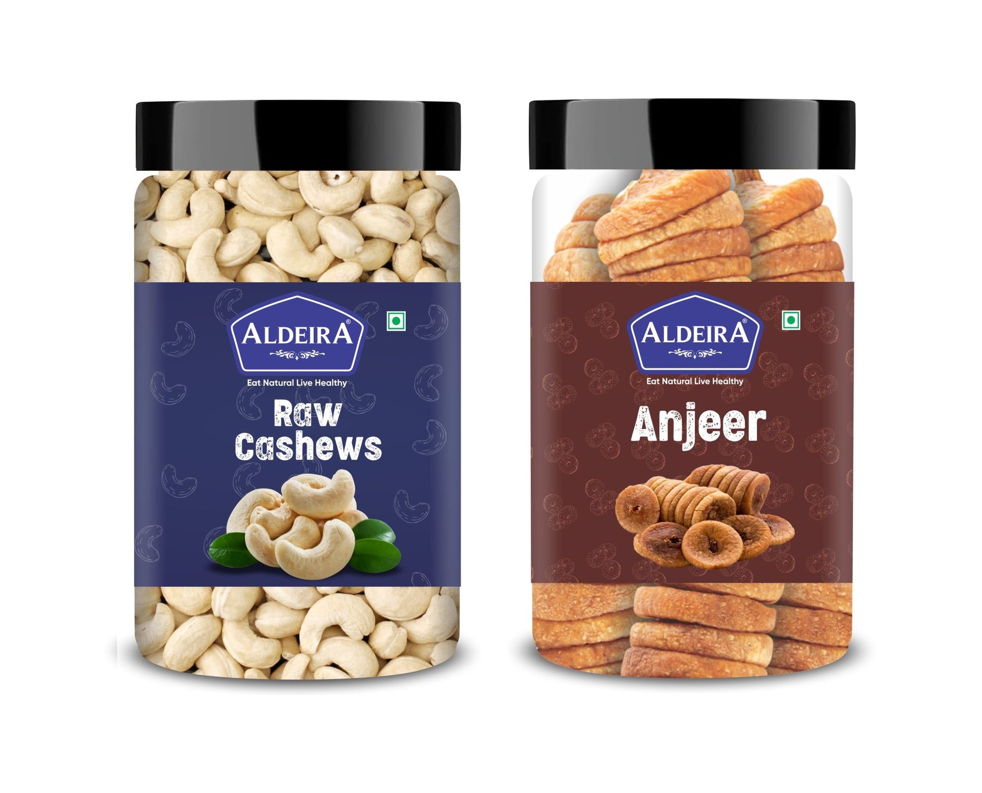 Cashews & Anjeer (Fig) Jar – Pack of 2 Perfect for Snacking, Baking, or Cooking