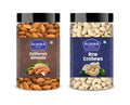 Raw Almonds & Cashews Jar – Pack of 2 Perfect for Snacking, Baking