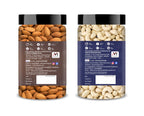 Raw Almonds & Cashews Jar – Pack of 2 Perfect for Snacking, Baking