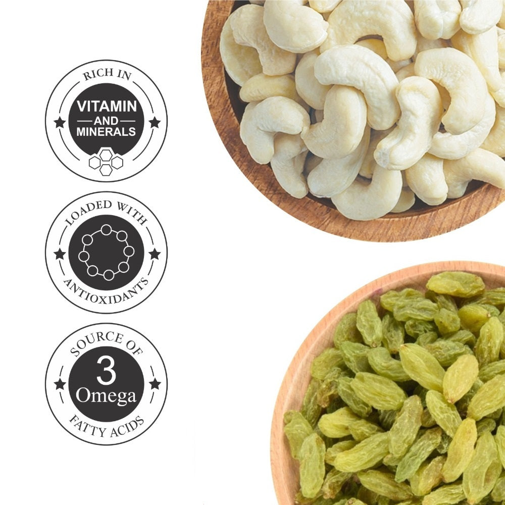 Cashews & Raisins Jar – Pack of 2 for Energy and Wellness