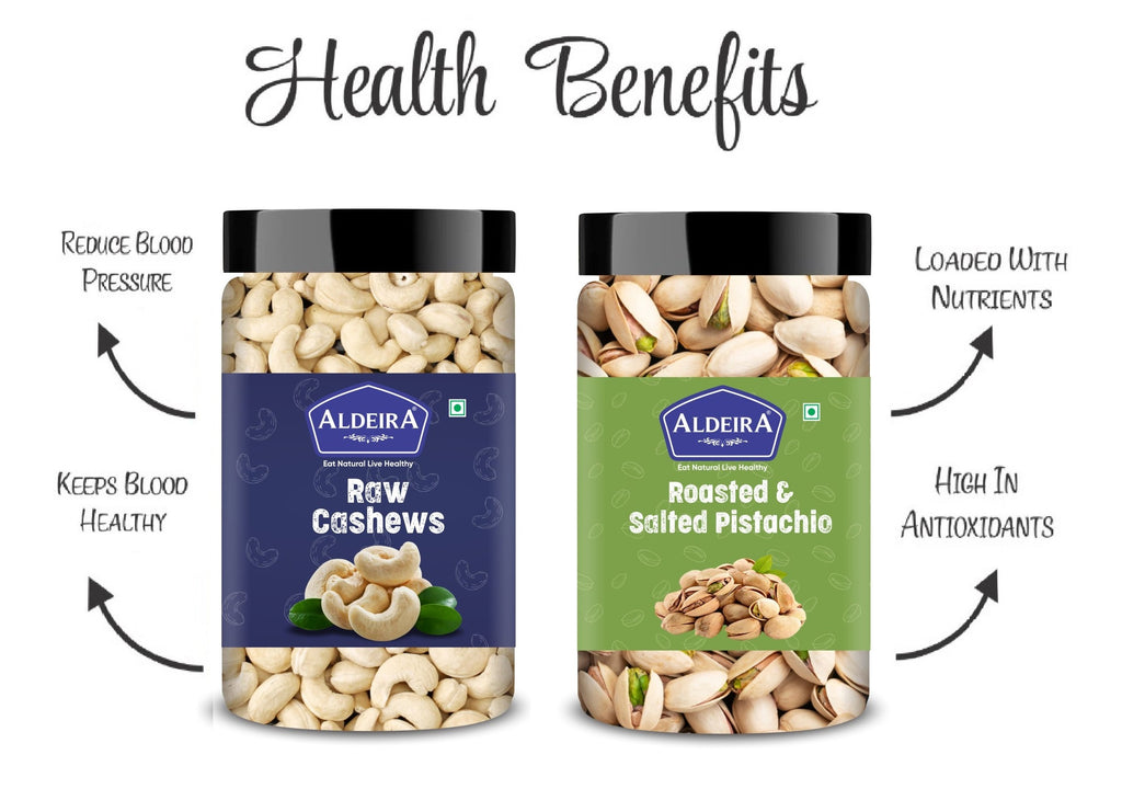 Cashews & Pistachios Jar – Pack of 2 Healthy Snack