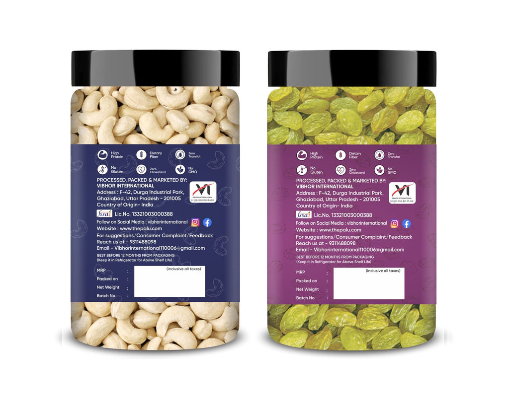 Cashews & Raisins Jar – Pack of 2 for Energy and Wellness
