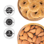 Almonds & Anjeer (Fig) Jar – Pack of 2 –Perfect for Snacking, Baking, or Cooking