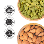 California Raw Almonds & Raisins Jar – Pack of 2 Perfect for Snacking, Baking, or Cooking