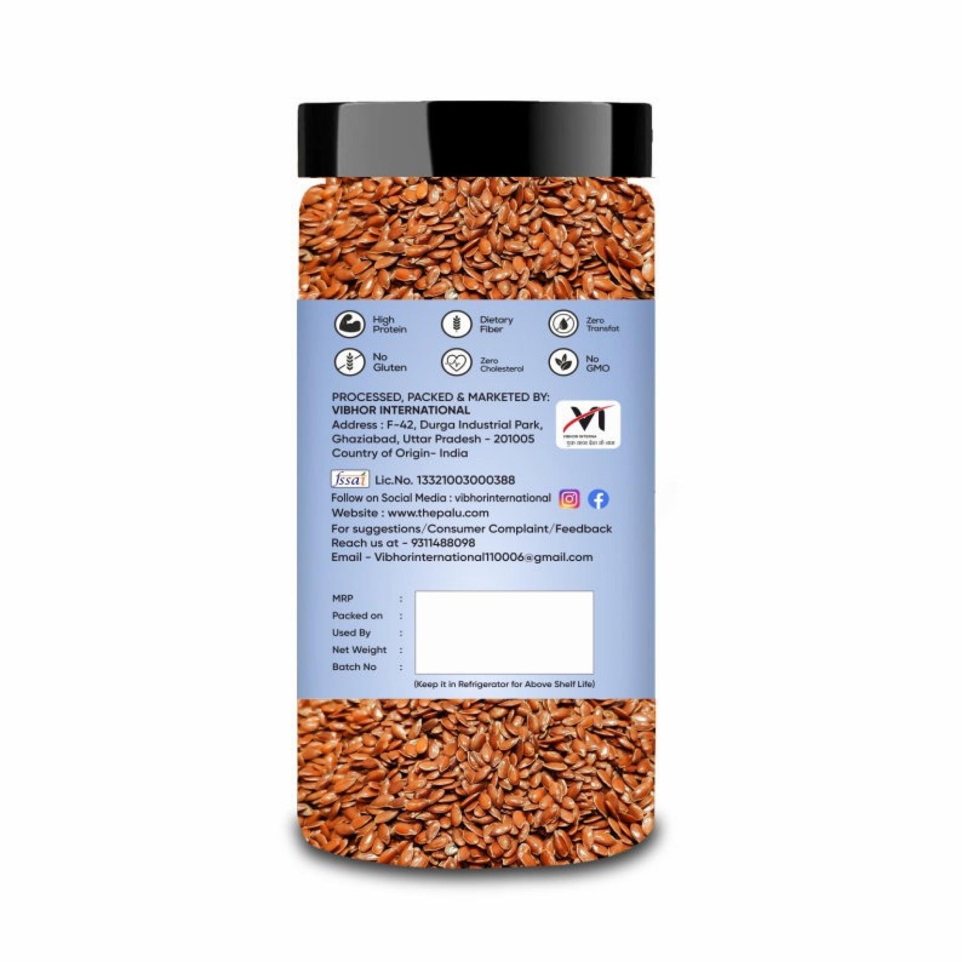 Aldeira Premium Raw Flax Seeds – Rich in Omega-3, Fibre & Protein for Heart Health & Digestion