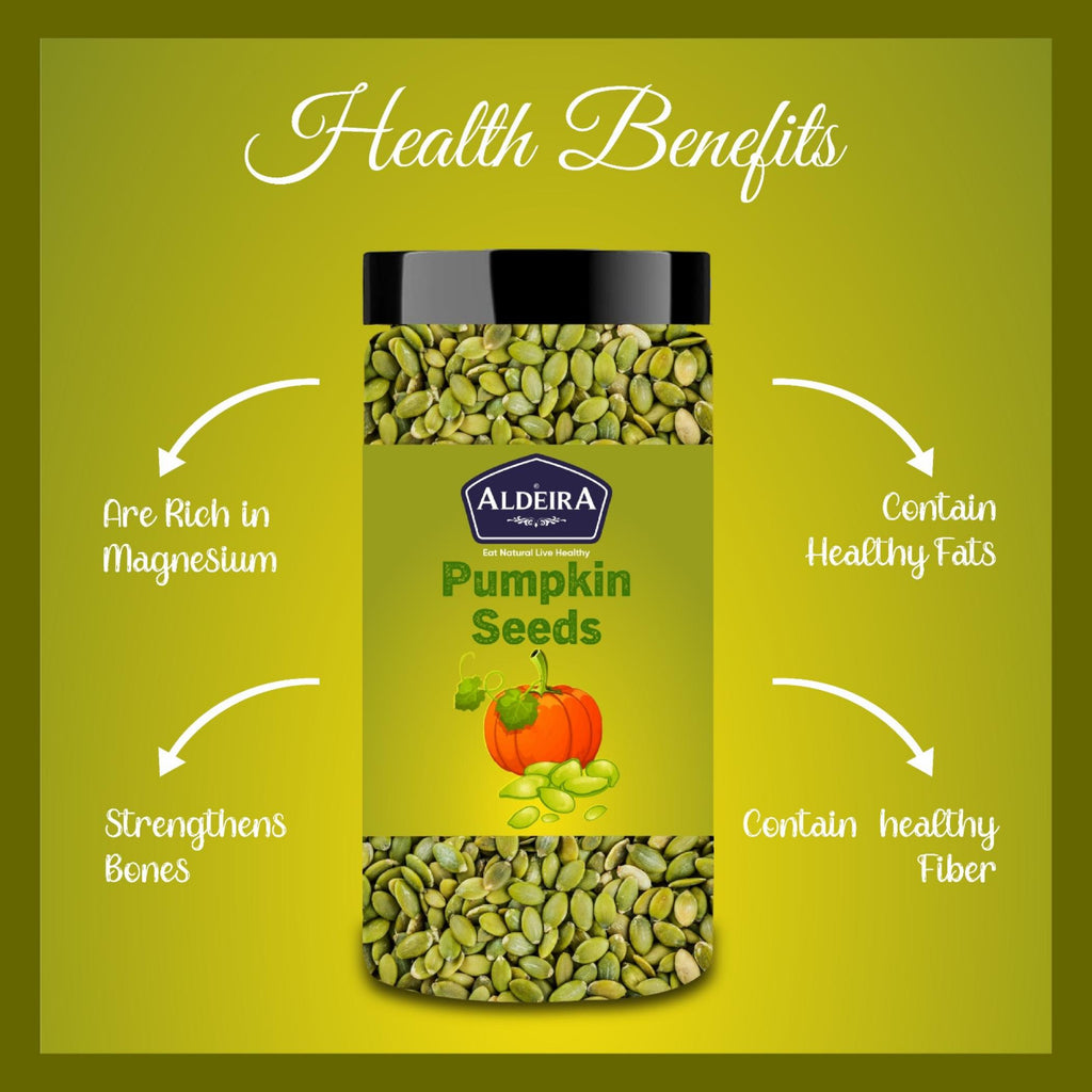 Aldeira Premium Raw Pumpkin Seeds – Protein & Zinc Rich Superfood for Immunity & Heart Health